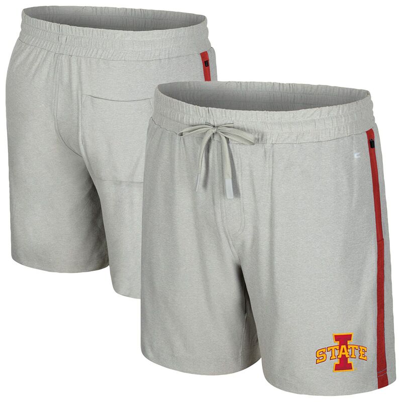 コロシアム メンズ ボトムス ハーフパンツ・ショーツ ショートパンツ Men's Colosseum Gray Iowa State Cyclones Mac Shorts Isu Grey グレー