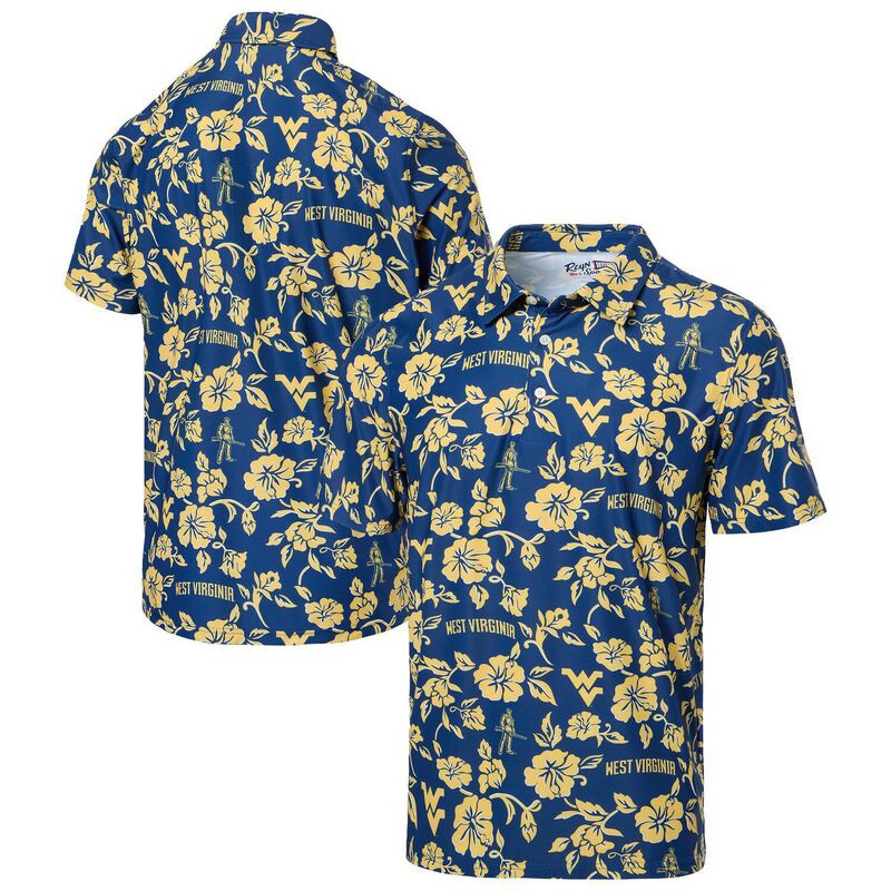 レインスプーナー メンズ トップス Tシャツ ポロシャツ Men's Reyn Spooner Navy West Virginia Mountaineers Pua Performance Polo Wvu Navy ネイビー