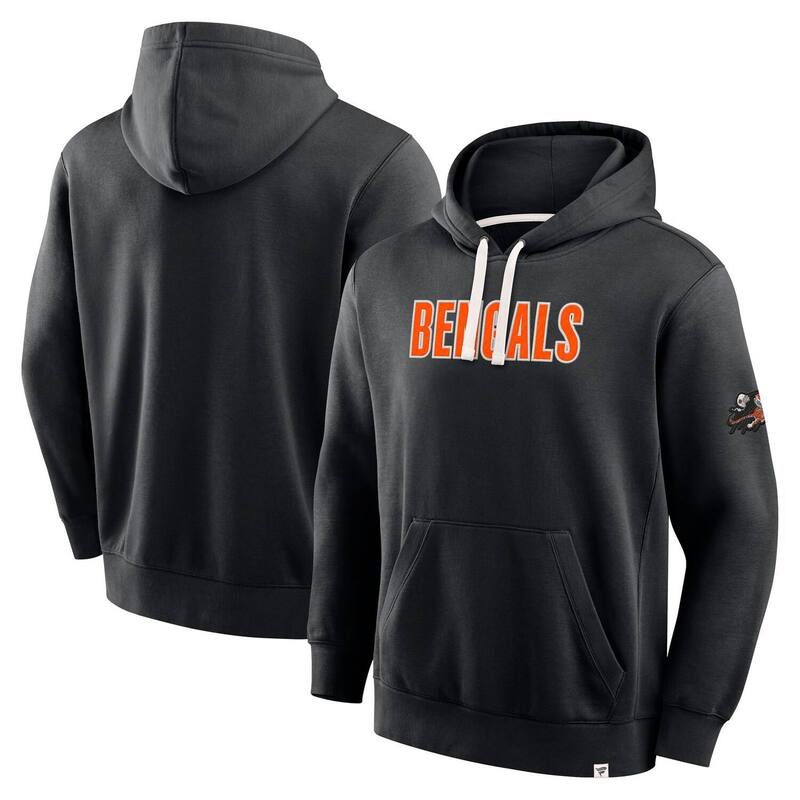 ファナティクス メンズ トップス Tシャツ パーカー Men's Fanatics Black Cincinnati Bengals New Horizons Heritage Pullover Hoodie Bng Black ブラック