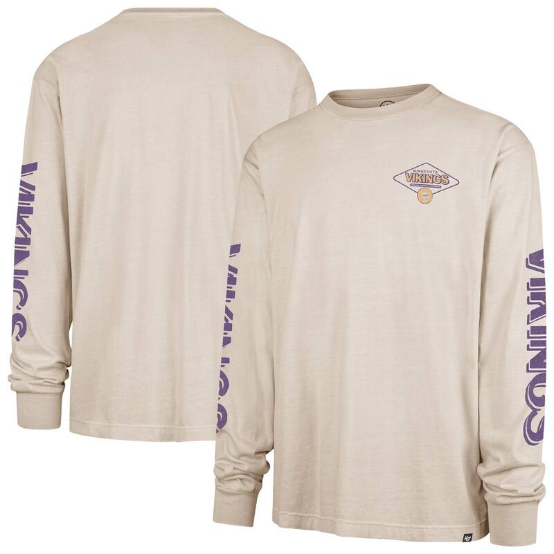 フォーティセブンブランド メンズ トップス プルオーバー 47 Brand Men\u0027s \u002747 Tan Minnesota Vikings Cairn Ravine Foundation Long Sleeve T-Shirt Mvk Multi マルチ色合い