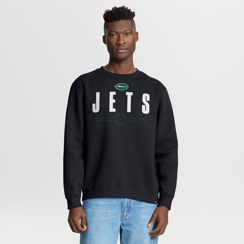 ファナティクス メンズ トップス プルオーバー 汗水 Men\u0027s Fanatics Black New York Jets Direct Handoff Legacy Pullover Sweatshirt Jet Black 黒いこと