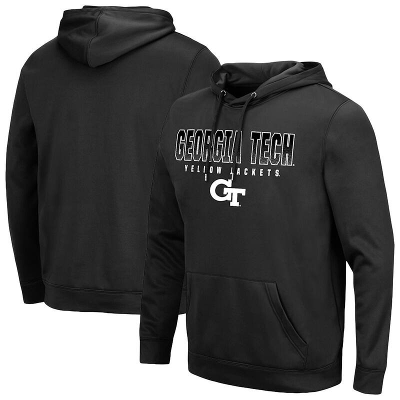 コロシアム メンズ トップス Tシャツ パーカー ジャケット Men's Colosseum Black Georgia Tech Yellow Jackets Blackout 3.0 Pullover Hoodie Nc2 Black ブラック