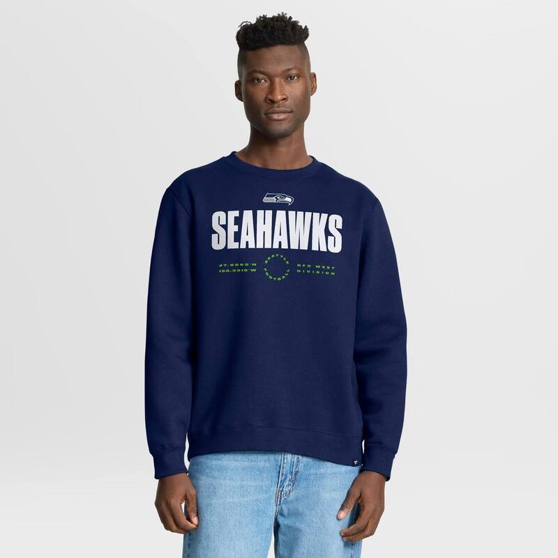 ファナティクス メンズ トップス Tシャツ スウェット Men's Fanatics College Navy Seattle Seahawks Direct Handoff Legacy Pullover Sweatshirt Sea Multi マルチカラー