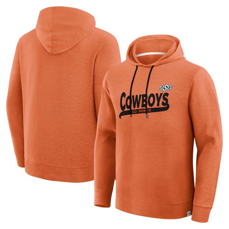 ファナティクス メンズ トップス プルオーバー パーカー Men\u0027s Fanatics Orange Oklahoma State Cowboys Hometown Premium Huddle Up Long Sleeve Hoodie T-Shirt Oks Orange オレンジ色