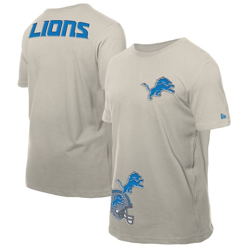 ニュー内鰓 メンズ トップス プルオーバー Men\u0027s New Era Light Beige Detroit Lions Multi Patch T-Shirt Lns Lt Bei ベージュ