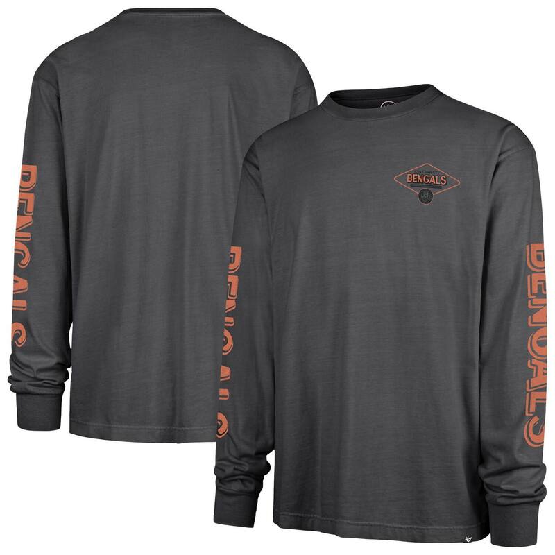フォーティセブンブランド メンズ トップス プルオーバー 47 Brand Men\u0027s \u002747 Black Cincinnati Bengals Cairn Ravine Foundation Long Sleeve T-Shirt Bng Black 黒いこと