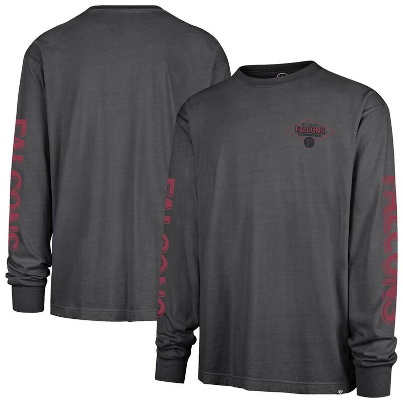 フォーティセブンブランド メンズ トップス プルオーバー 47 Brand Men\u0027s \u002747 Black Atlanta Falcons Cairn Ravine Foundation Long Sleeve T-Shirt Fal Black 黒いこと