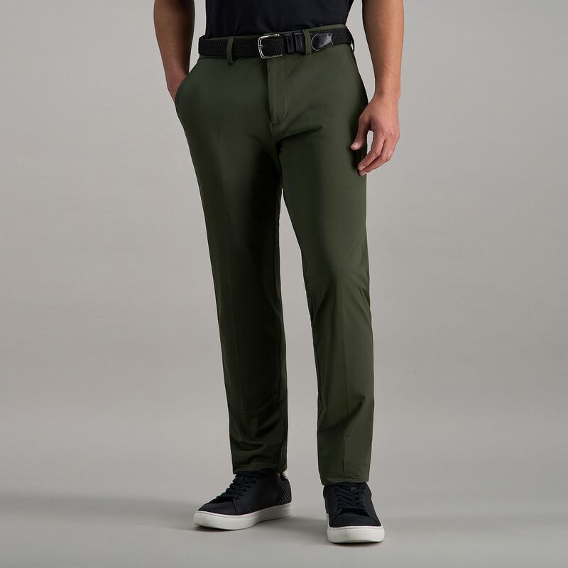 ハガー メンズ ボトムス カジュアルパンツ Men's Haggar Sportravel Performance Straight Fit Flat Front Pants Army Green グリーン|ReVida 店