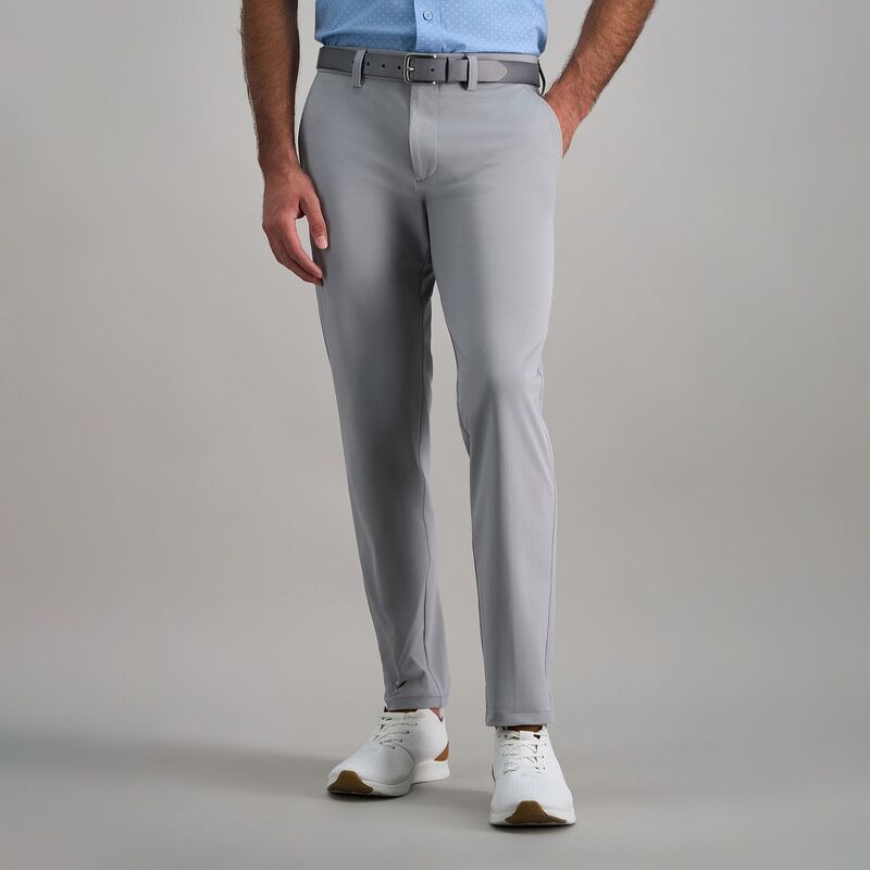 ハガー メンズ ボトムス カジュアルパンツ Men's Haggar Sportravel Performance Straight Fit Flat Front Pants Light Gray グレー