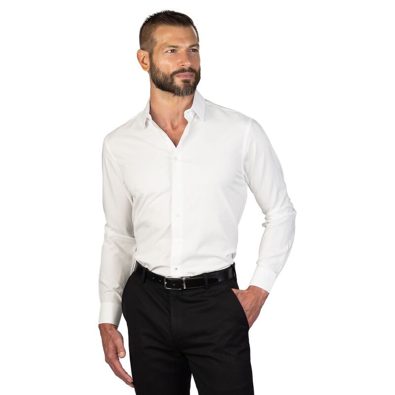 ナウティカ メンズ トップス Tシャツ Men's Nautica Wrinkle Free Performance Slim-Fit Dresshirt White Check Dobby ホワイト|ReVida 店