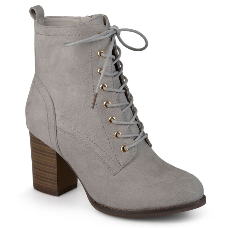 ジュルネ コレクション レディース シューズ ブーツ・レインブーツ アンクル ヒール Journee Collection Baylor Women Block Heel Ankle Boots Gray グレー
