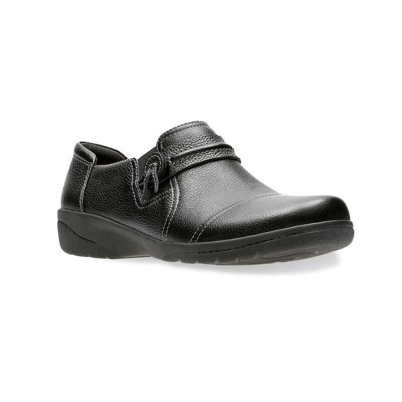 クラークス レディース シューズ サンダル レザー ClarksR Cheyn Madi Women's Leather Slip-On Shoes Black ブラック