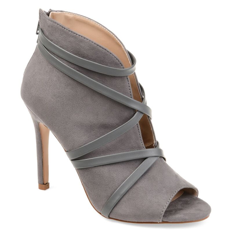 ジュルネ コレクション レディース シューズ ブーツ・レインブーツ アンクル ヒール Journee Collection Samara Women's Higheel Ankle Boots Gray グレー