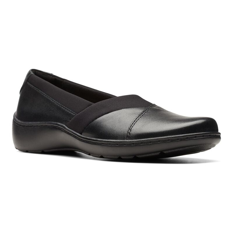 クラークス レディース シューズ サンダル レザー ClarksR Cora Charm Women's Leather Slip-On Shoes Black ブラック 17,870円