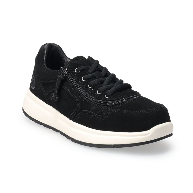 ビリーフットウェア レディース シューズ スニーカー スエード BILLY Footwear Women'suede Comfort Jogger Shoes Black ブラック