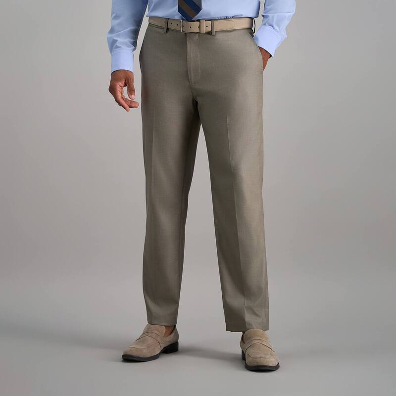 ハガー メンズ ボトムス カジュアルパンツ Men's J.M. Haggar Premium Slim-Fit 4-Way Stretch Flat-Front Dress Pants Oatmeal オートミール