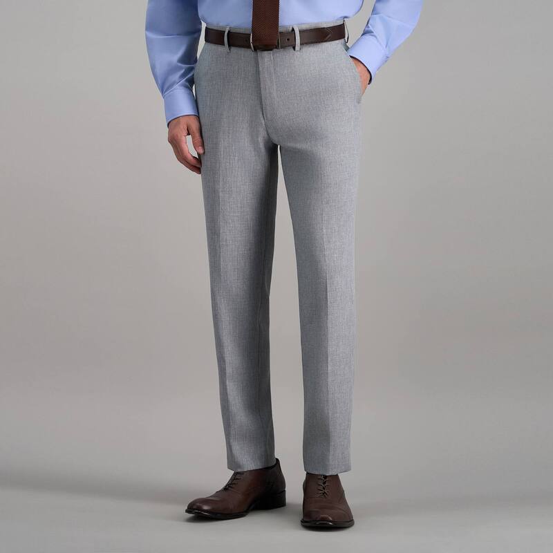 ハガー メンズ ボトムス カジュアルパンツ Men ’ s Haggar Premium Comfort Flex-Waist Slim-Fit Stretch Flat-Front Dress Pants Light Gray グレー