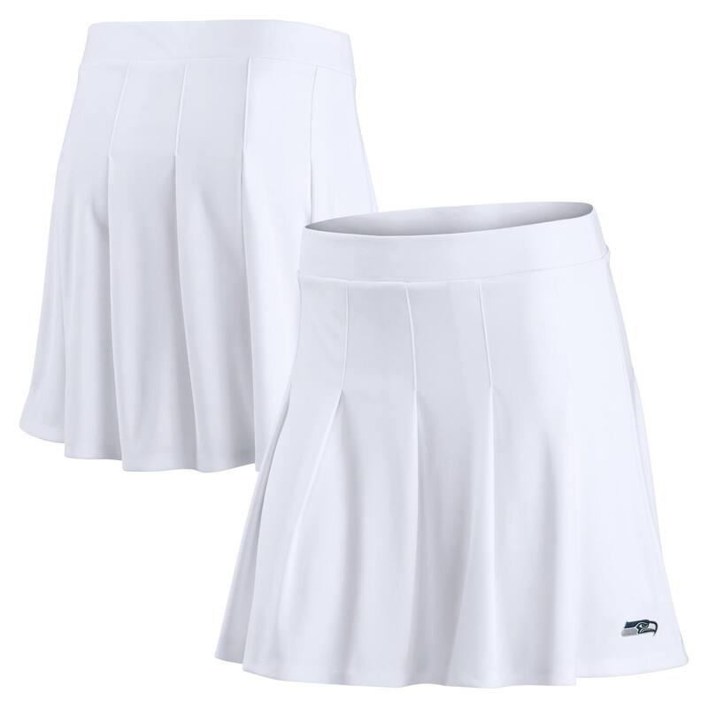 【送料無料】 ファナティクス レディース スカート ボトムス Women's Fanatics White Seattle Seahawks Primary Logo Tennis Skort Sea White
