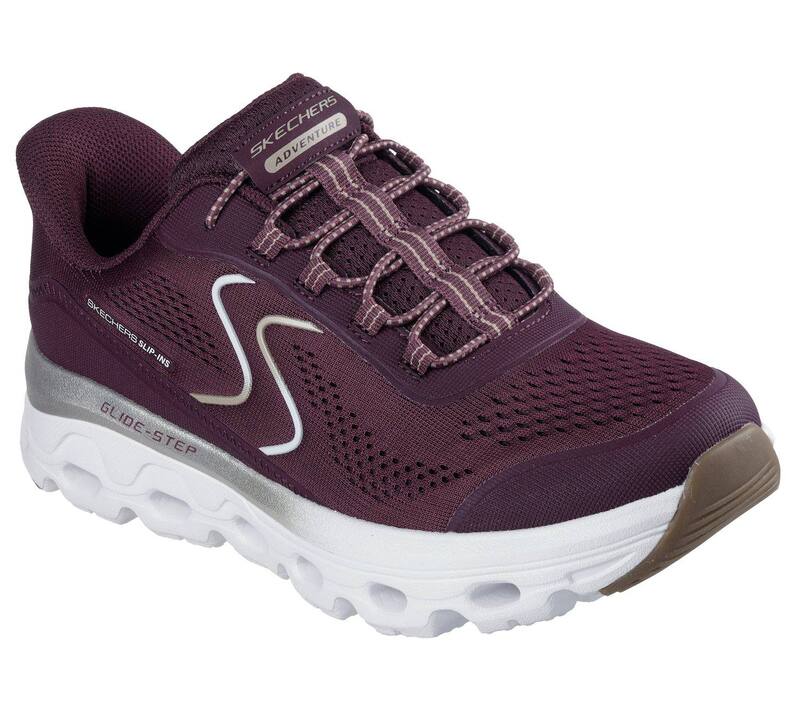 スケッチャーズ レディース シューズ サンダル スニーカー Skechers Hands Free Slip-ins Glide-Step Sole Women'sneakers Burgundy バーガンディ