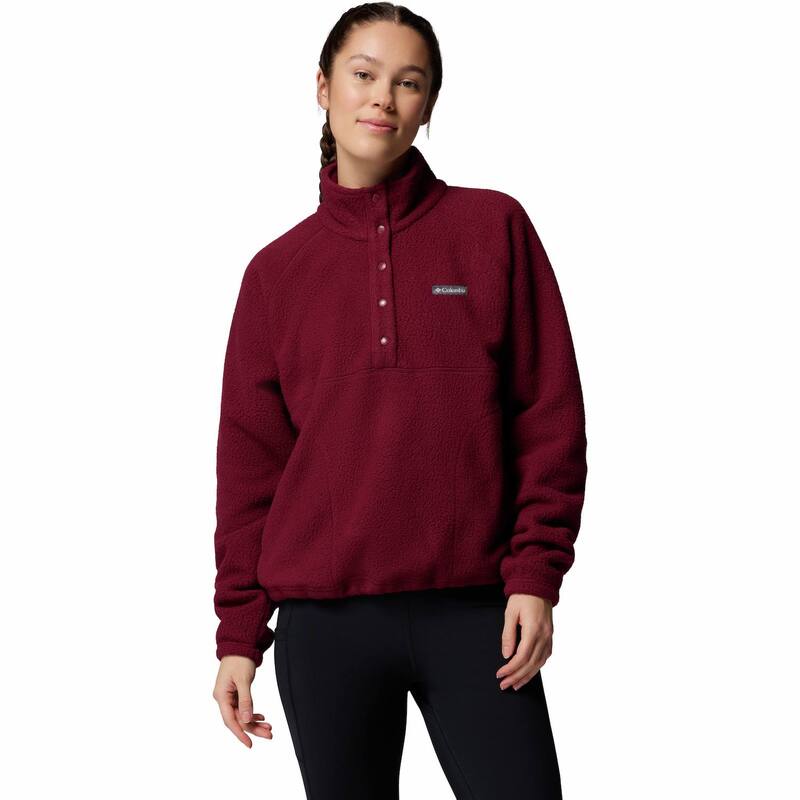 コロンビア レディース アウター ジャケット・ブルゾン フリース Women's Columbia Jasperidge Pebbled Fleece Half Snapulloverich Wine ワイン