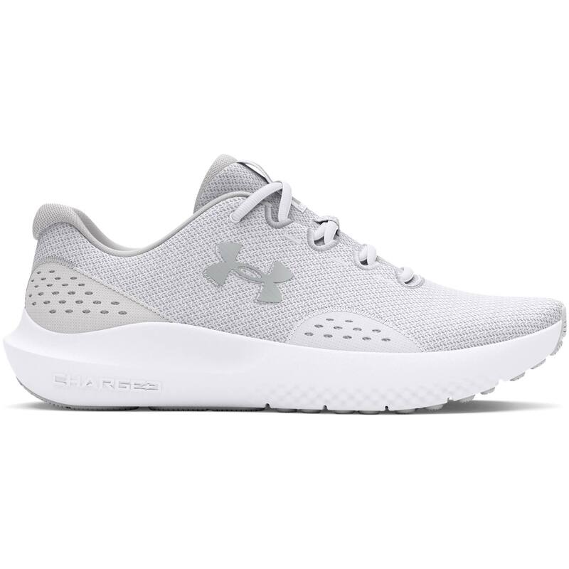 アンダーアーマー レディース シューズ スニーカー Under Armour Surge 4 Women's Running Shoes White Distant Gray ホワイト