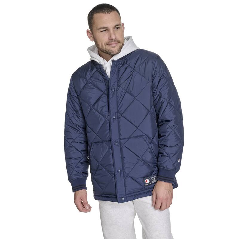 チャンピオン メンズ アウター ジャケット・ブルゾン キルティング コート Men Champion Reversible Quilted Coat Navy ネイビー