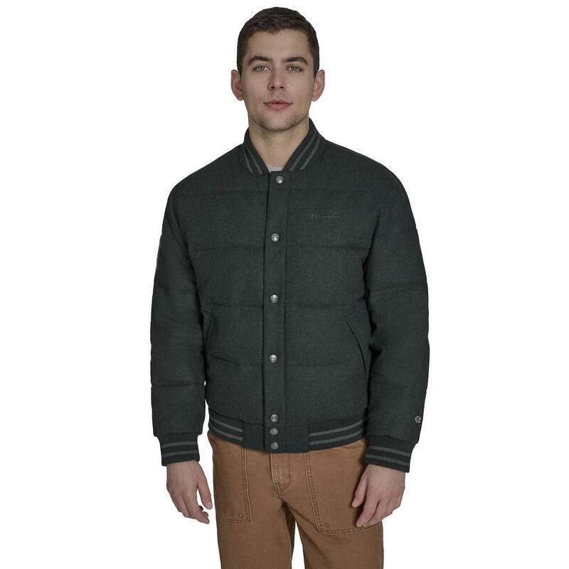 チャンピオン メンズ アウター ジャケット・ブルゾン キルティング Men's Champion Quilted Puffer Jacket Pine