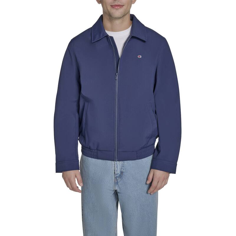 チャンピオン メンズ アウター ジャケット・ブルゾン ダウン Men's Champion Softshell Jacket with Laydown Collar Peacoat