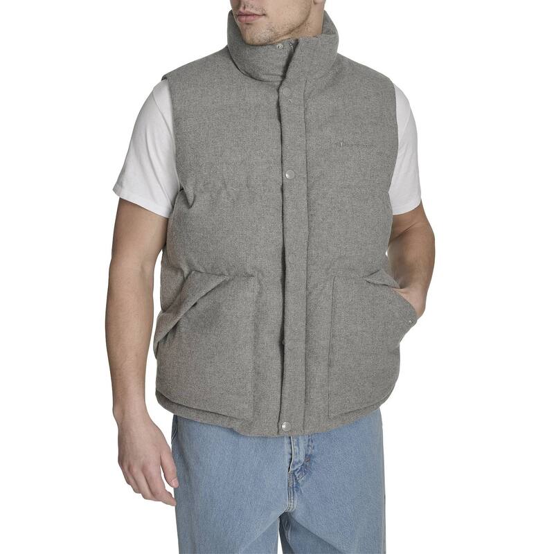 チャンピオン メンズ アウター ジャケット・ブルゾン ベスト ウール Men's Champion Wool Blend Insulated Puffer Vest Heather Gray グレー