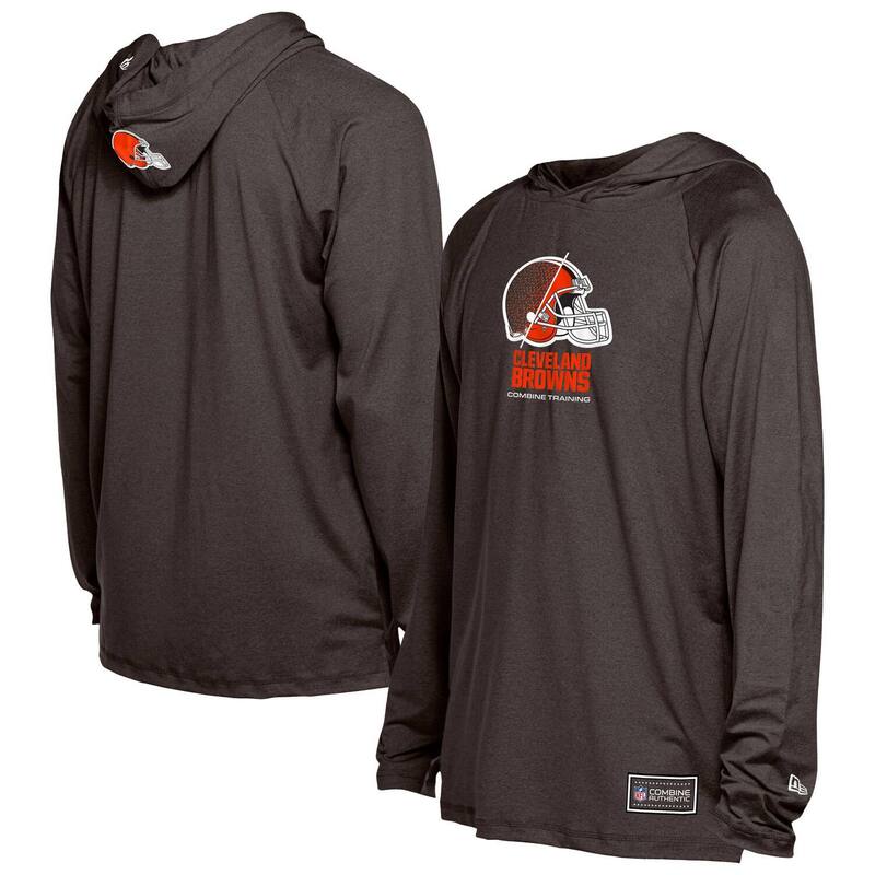 ニュー内鰓 メンズ トップス プルオーバー パーカー Men\u0027s New Era Brown Cleveland Browns Functional Fandom Hoodie Brn Brown 赤銅色