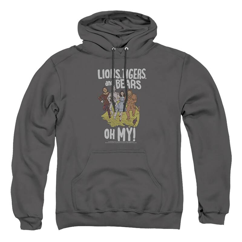 アニメキャラクター メンズ トップス Tシャツ トール パーカー グラフィック Licensed Character Big & Tall Wizard Of Oz Graphic Pullover Hoodie Charcoal チャコール｜ReVida 店