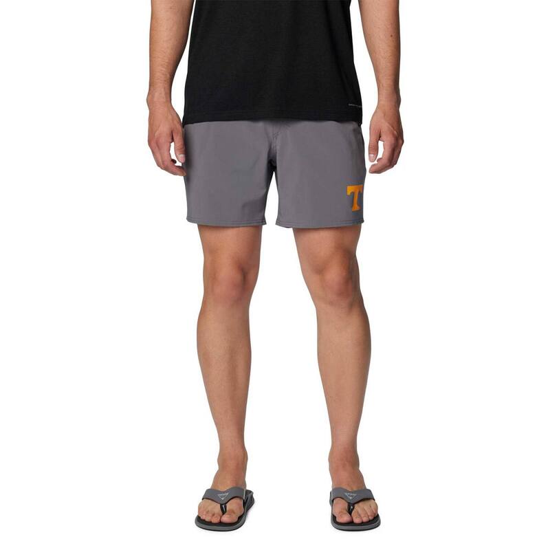 コロンビア メンズ ボトムス ハーフパンツ・ショーツ Tシャツ ショートパンツ Men's Columbia Gray Tennessee Volunteers PFG Terminal Roamer Omni-Shade Stretch Shorts Ten Grey グレー