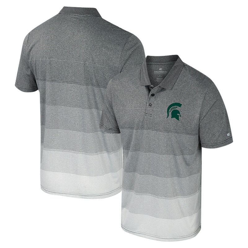 コロシアム メンズ トップス Tシャツ ポロシャツ メッシュ Men's Colosseum Gray Michigan State Spartanstriped Mesh Polo Msu Grey グレー 9,346円