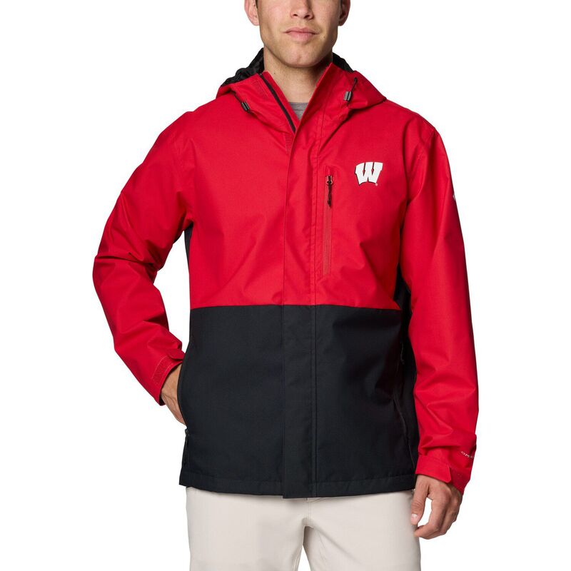 コロンビア メンズ アウター ジャケット・ブルゾン Men's Columbia Red Wisconsin Badgers Field Bound Omni-Tech Full-Zip Jacket Wis Red レッド 18,091円