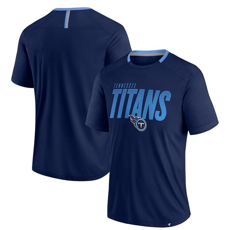 ファナティクス メンズ トップス Tシャツ Men's Fanatics Navy Tennessee Titans Defender Fade Slant-Shirttnavy ネイビー