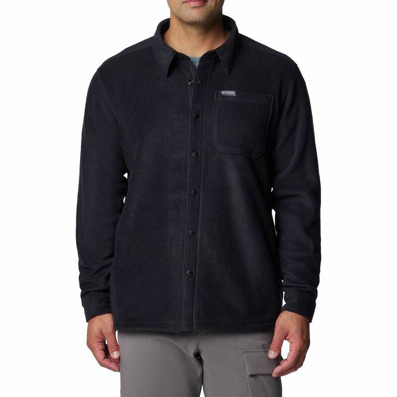 コロンビア メンズ トップス Tシャツ ジャケット Men's Columbia Steens Mountain Solid Shirt Jacket Black ブラック
