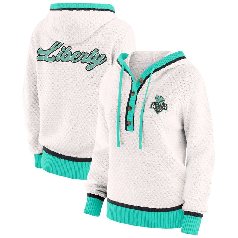 ウェア バイ エリン アンドルーズ レディース アウター ニット・セーター Women's WEAR by Erin Andrews Cream New York Liberty Hooded Sweater Wnbeige ベージュ 21,815円
