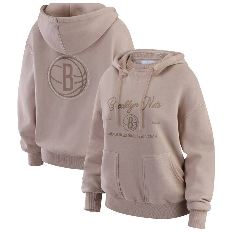 ウェア バイ エリン アンドルーズ レディース トップス Tシャツ Women's WEAR by Erin Andrews Tan Brooklynets Washed Pullover Crewdie Net Multi マルチカラー
