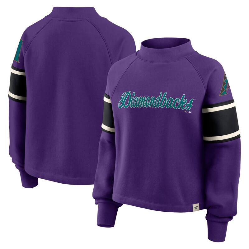 ファナティクス レディース トップス Tシャツ スウェット Women's Fanatics Purple Arizona Diamondbacks Oversized Tossweep Raglan Pullover Sweatshirt Dbk Purple パープル