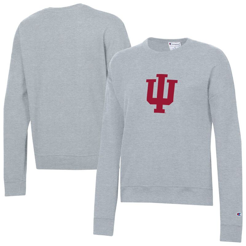 チャンピオン レディース トップス Tシャツ スウェット Women's Champion Heather Gray Indiana Hoosiers Powerblend Sweatshirt Ind Grey グレー 11,385円