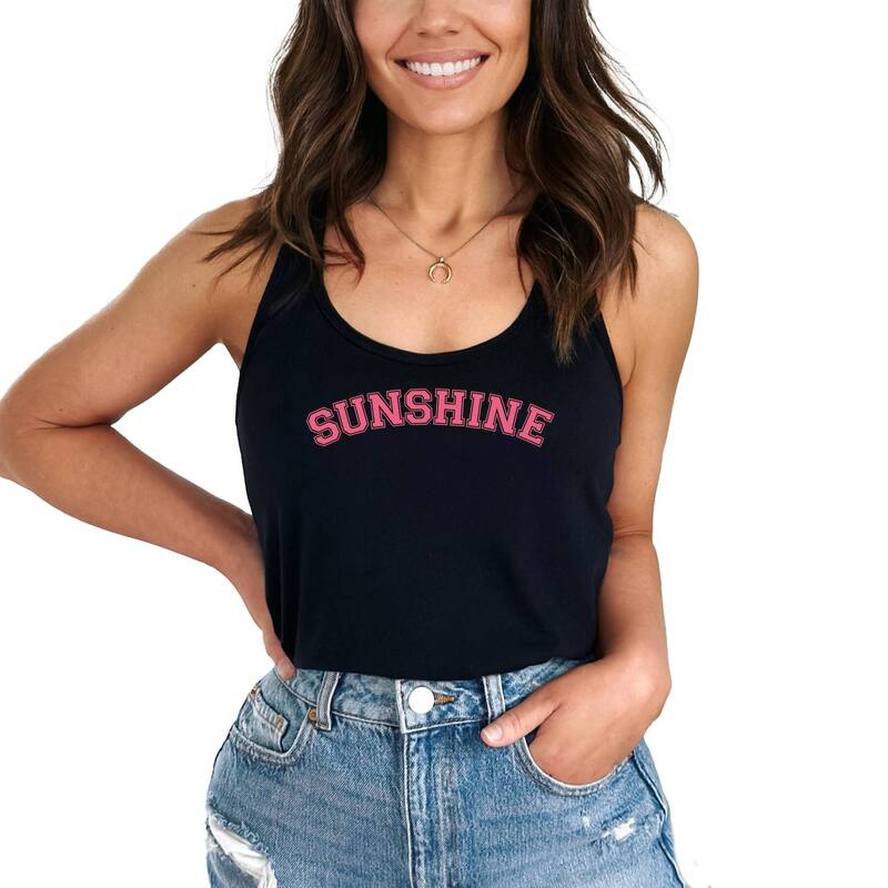 Simply Sage Market レディース トップス Tシャツ Simply Sage Market Sunshine Block Racerback Tank Black ブラック