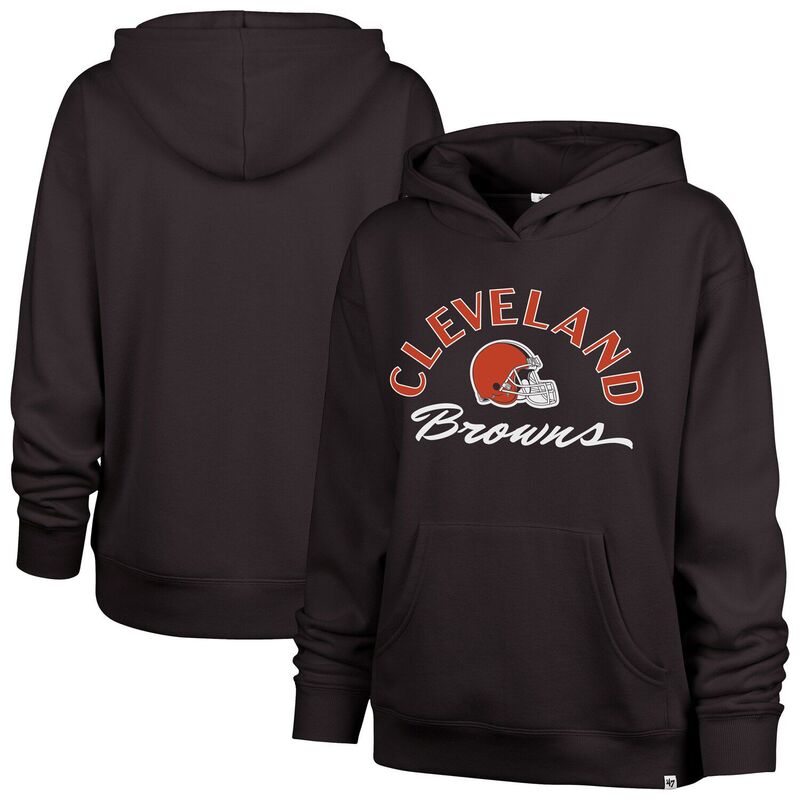 フォーティセブンブランド レディース トップス Tシャツ パーカー 47 Brand Women's '47 Brown Cleveland Browns Whirlwind Naomi Pullover Hoodie Brn Brown ブラウン