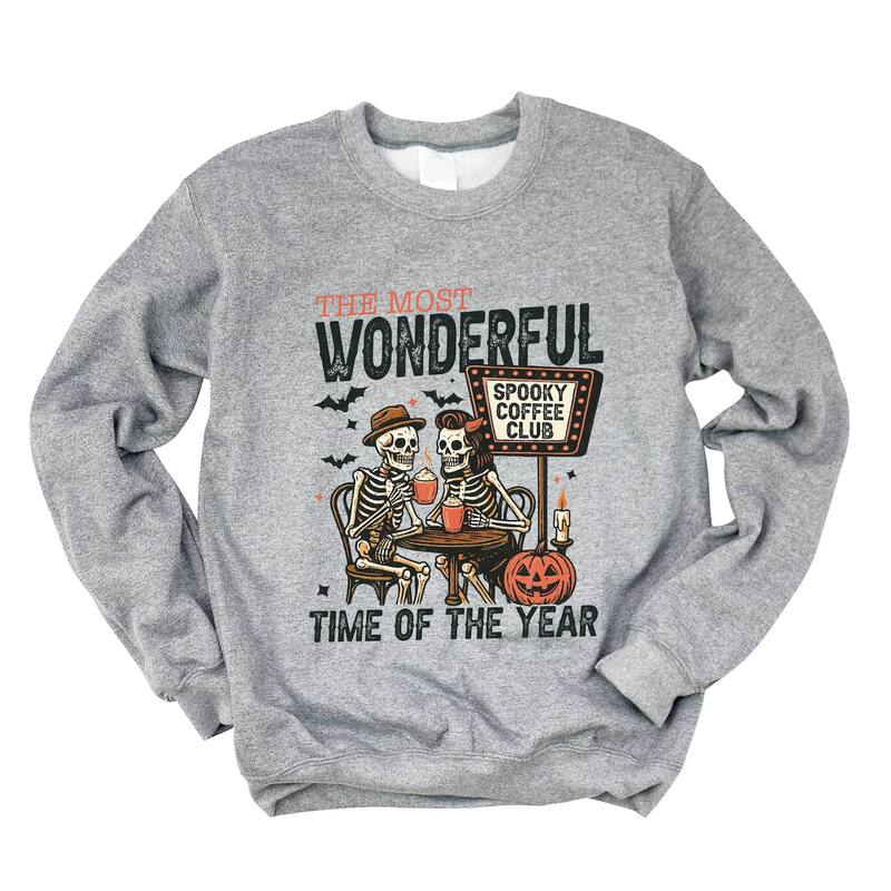 Simply Sage Market レディース トップス Tシャツ スウェット Simply Sage Market Halloween Wonderful Time of the Year Skeletons - Sweatshirt Graphite グラファイト 11,235円
