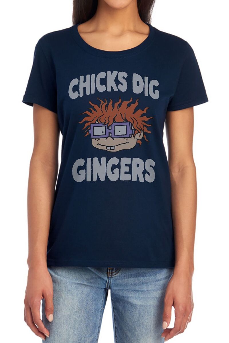 アニメキャラクター レディース トップス Tシャツ グラフィック Licensed Character Juniors' Rugrats Chicks Digingers Graphic Tee Navy ネイビー