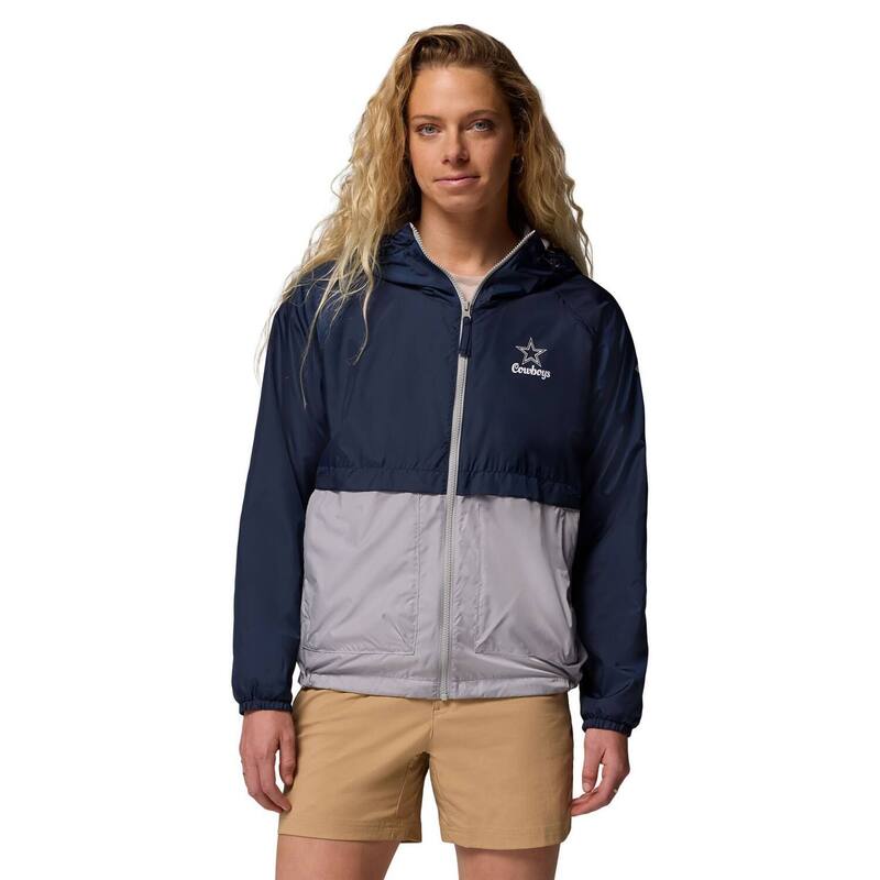 コロンビア レディース アウター ジャケット・ブルゾン パーカー Women's Columbia Navy/Gray Dallas Cowboyspire Hoodie Windbreaker Cow Navy ネイビー