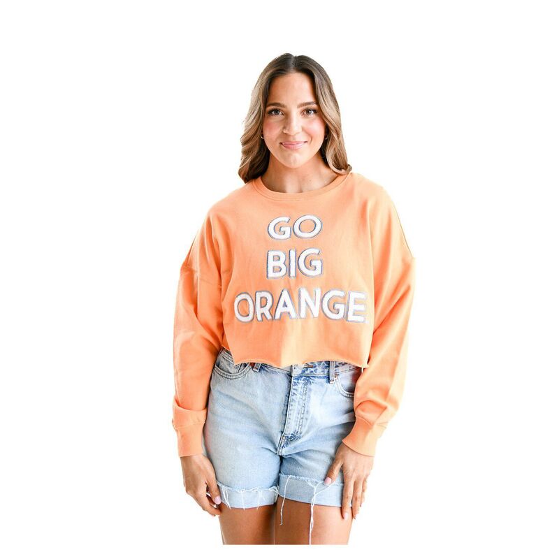 アンブランデッド レディース トップス Tシャツ スウェット クロップド Unbranded Women's Tennessee Volunteers Gameday Social Orange Raw Edge Boxy Cropped Sweatshirten Orange オレンジ