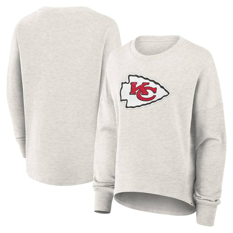 ファナティクス レディース トップス Tシャツ スウェット Women's Fanatics Heather Gray Kansas City Chiefs Oversized Hometown Pullover Sweatshirt Chf Grey グレー