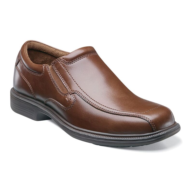 ノンブッシュ メンズ シューズ スリッポン・ローファー Nunn BushR Bleeker St. KORE Men's Bicycle Toe Dresslip-On Shoes Cognac