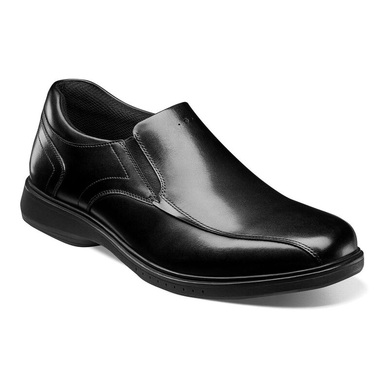 ノンブッシュ メンズ シューズ スリッポン・ローファー レザー Nunn Bush Kore Pro Men's Leather Slip-On Shoes Black ブラック