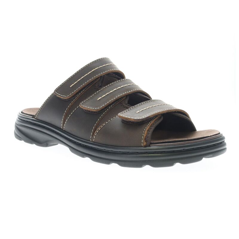 プロペット メンズ シューズ サンダル Propet Hatcher Men'slide Sandals Brown ブラウン